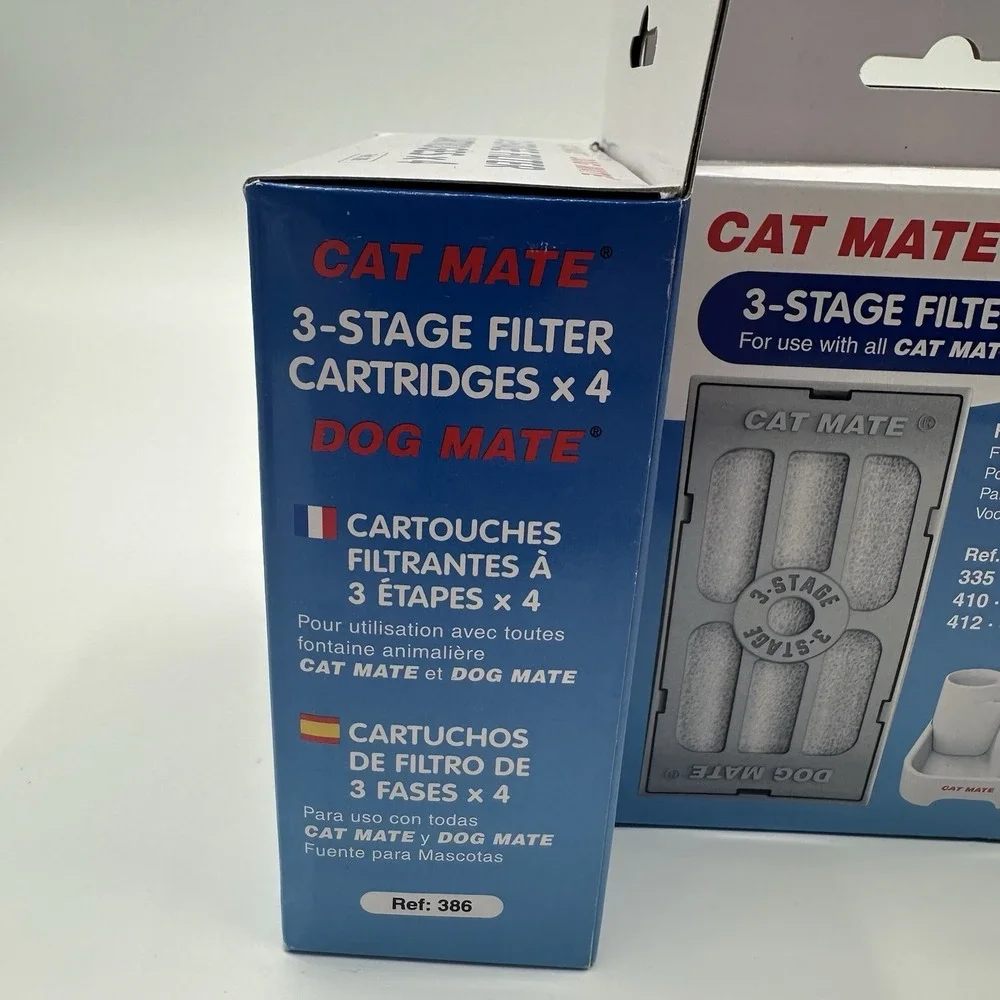 Lot 3 Cat Dog Mate Genuine‎ Replacement 3-Stage Filter Cartridges Pack of 4 NEW